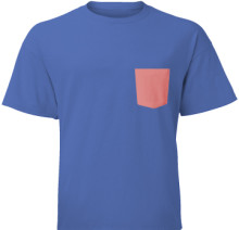 Comfort Colors with Contrast Pockets Periwinkle-Blue-and-Watermelon
